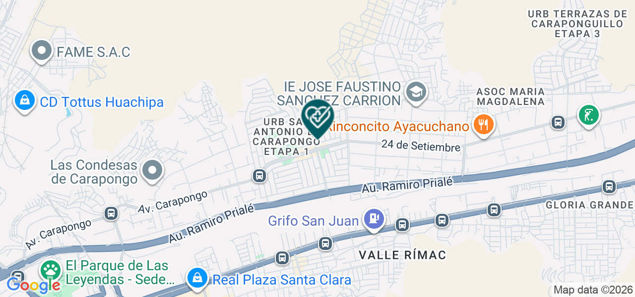 Mapa de Consultorio Veritas