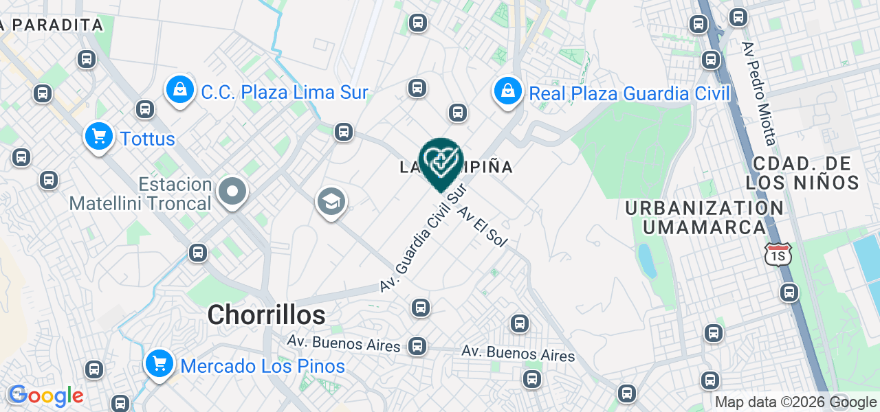 Mapa de Consultorio Odontologico Kreart