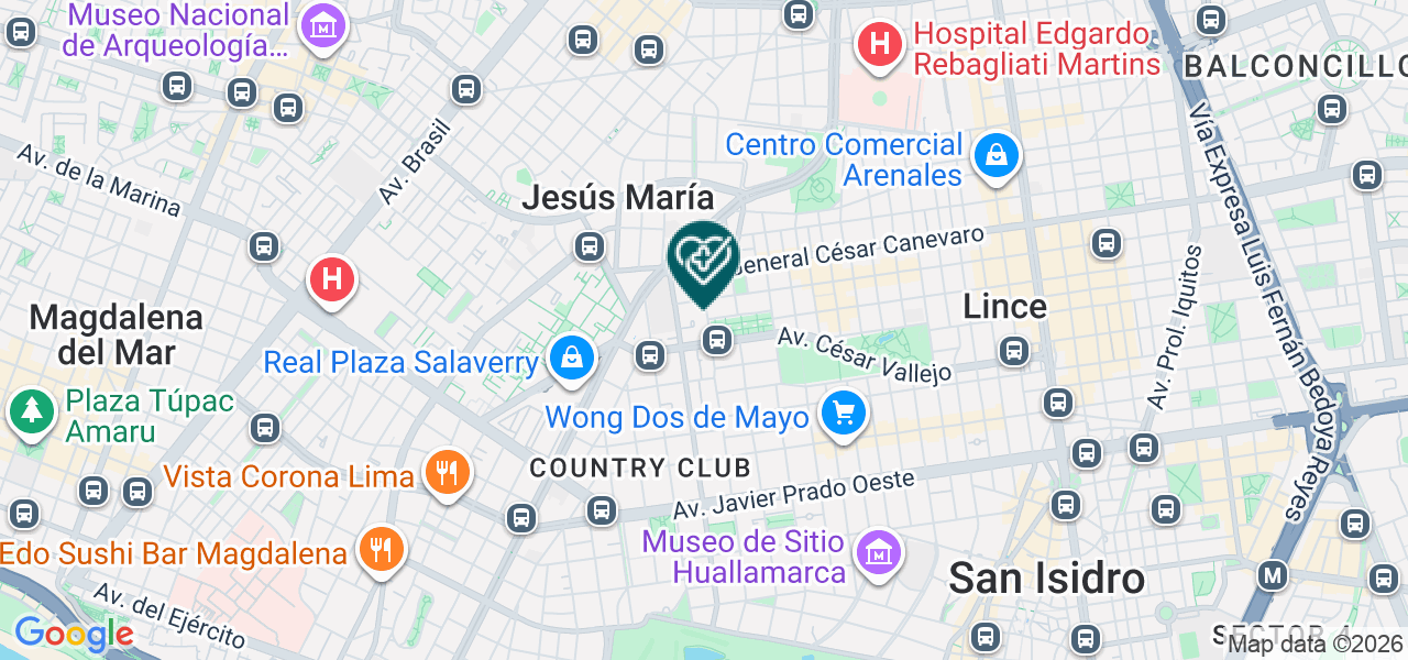 Mapa de Medical Center