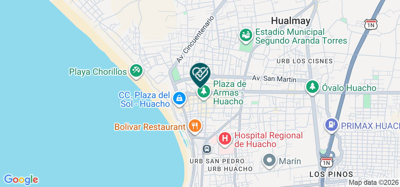 Mapa de Opticas Multivision Lens EIRL