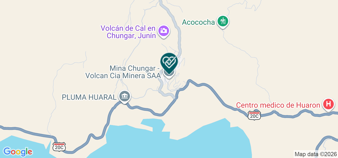 Mapa de Sg Natclar SAC Chungar