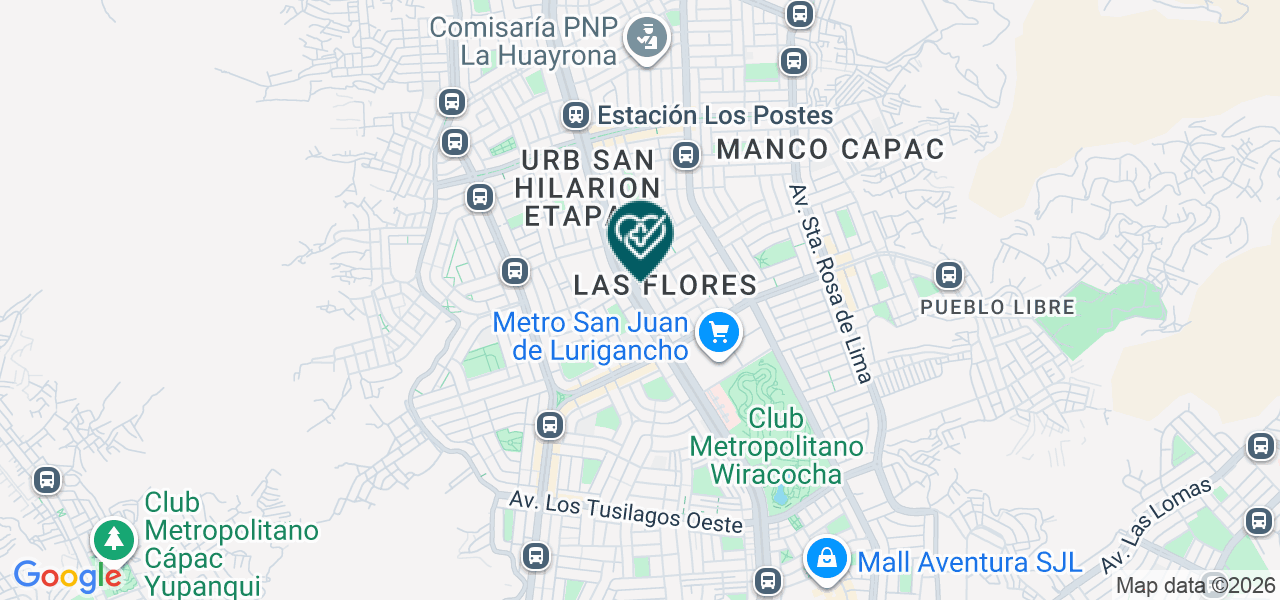 Mapa de Consultorio Odontológico Quezada