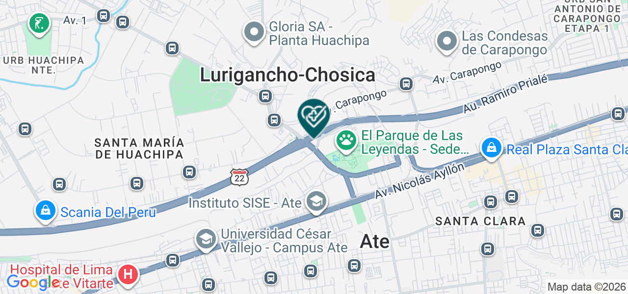Mapa de Consultorio Dental Mi Odont