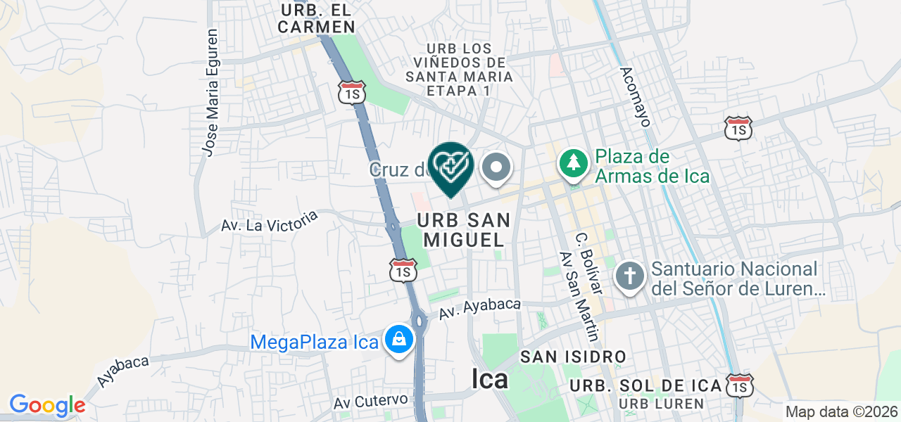 Mapa de Policlinico Meditran Peru