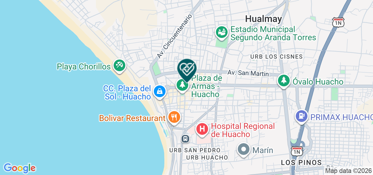Mapa de Yuli Yané - Belleza y Bienestar