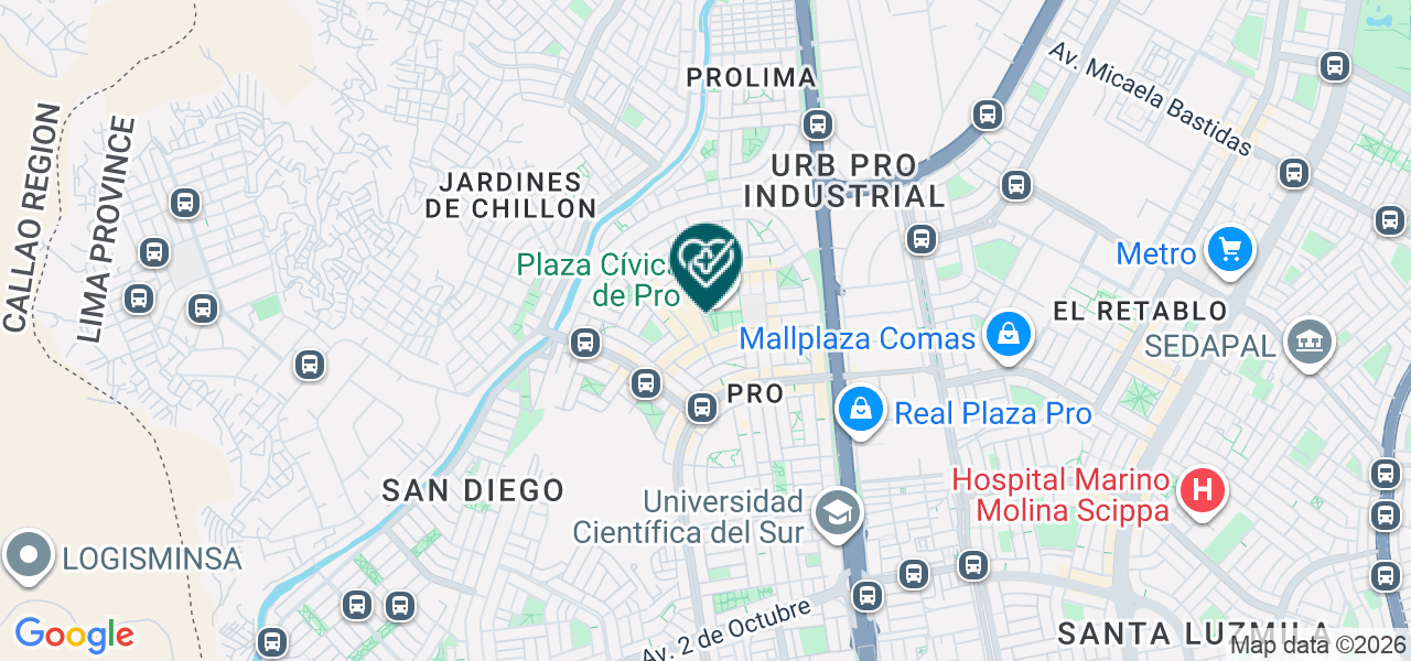 Mapa de Arce Medica Consultorio
