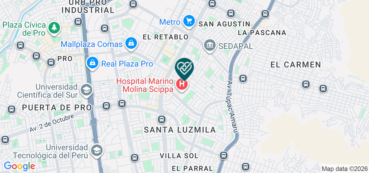 Mapa de Dental Aribel