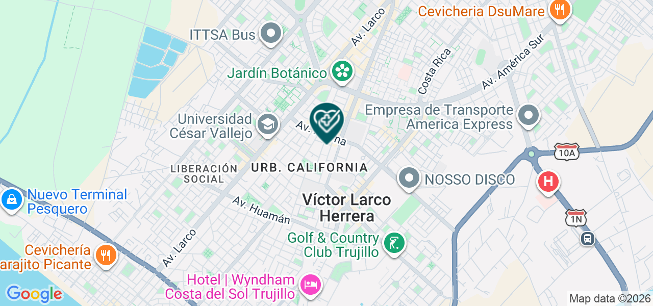 Mapa de Clinica Golden Cross