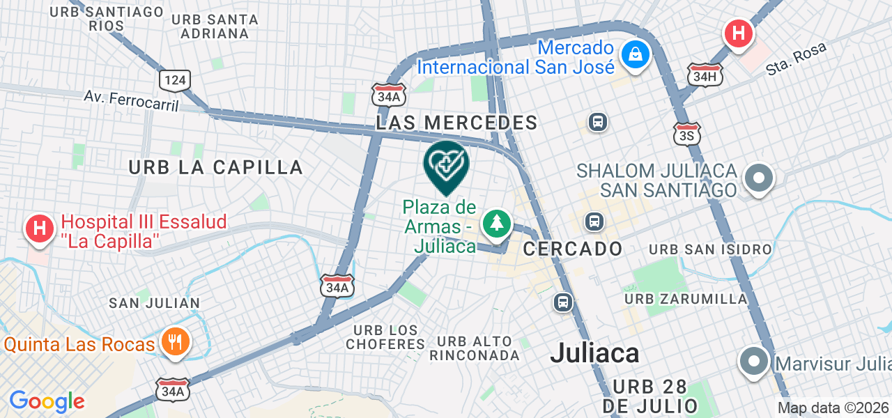 Mapa de Servicios Medicos Señor de los Milagros