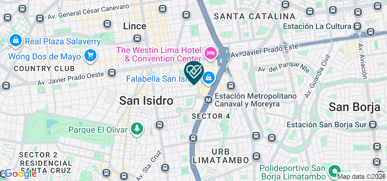 Mapa de Centro de Vacunacion de Laboratorios Roe