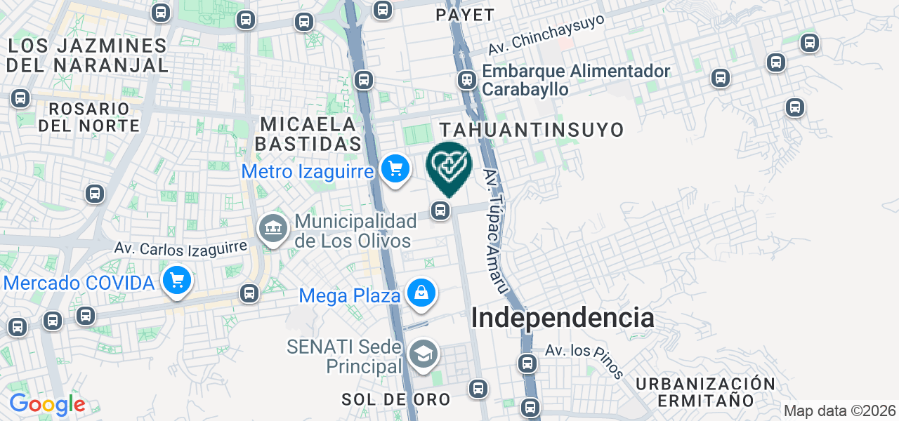 Mapa de Consultorio Medico Aliko Medic