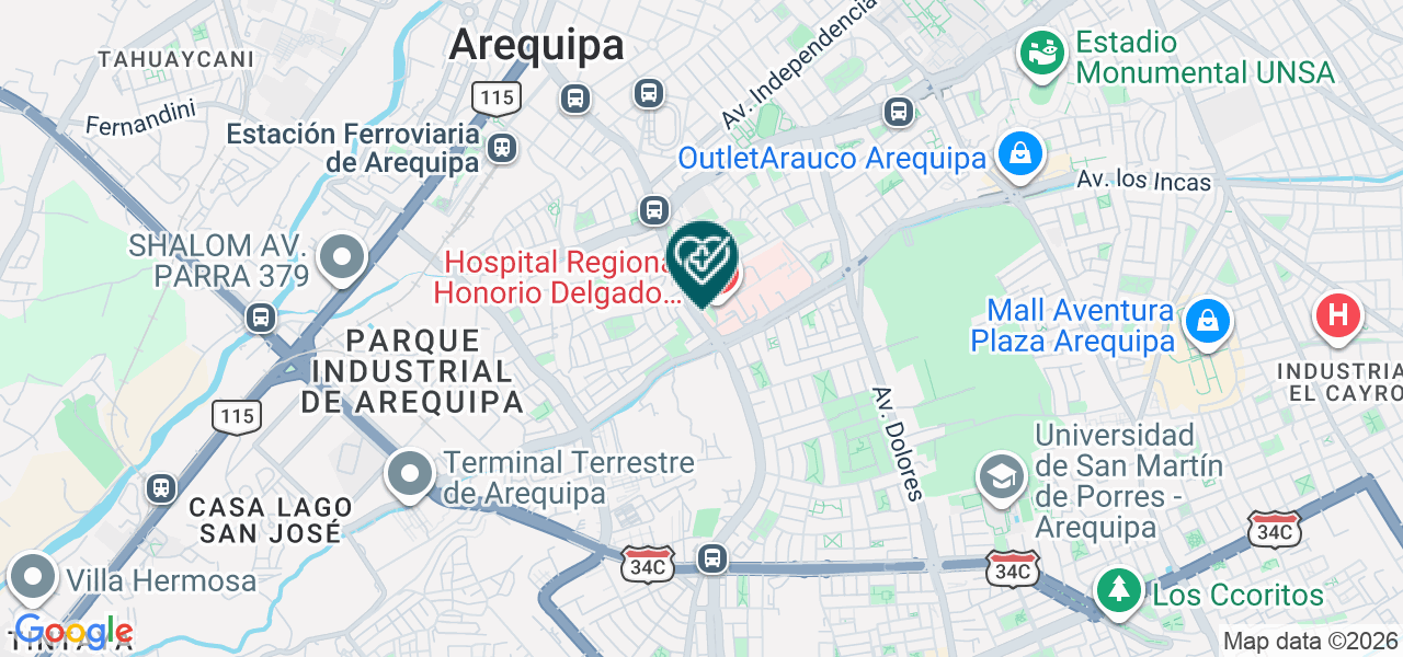 Mapa de Consultorio Medico San Antonio