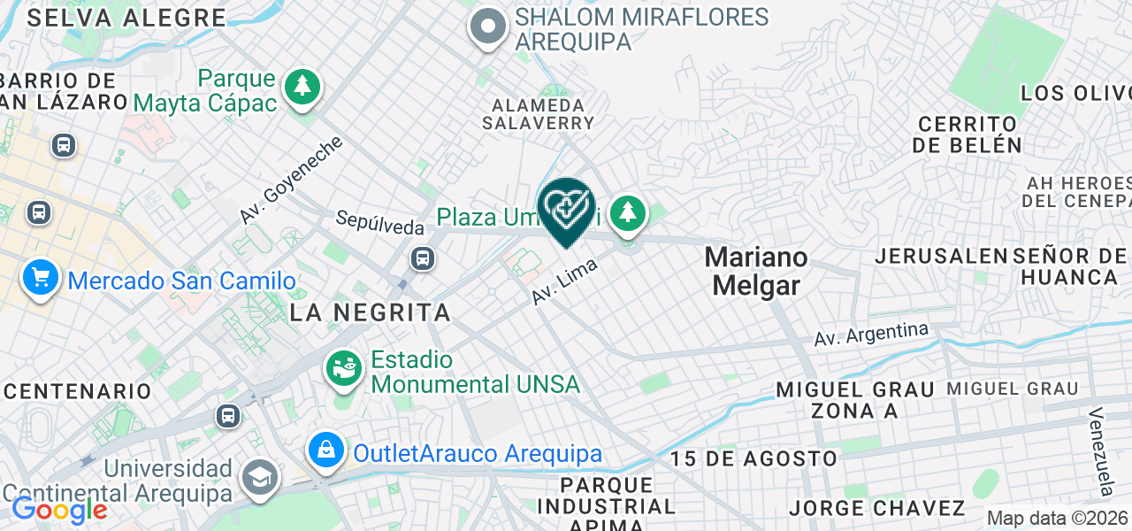 Mapa de Consultorio de Diabetes Viva