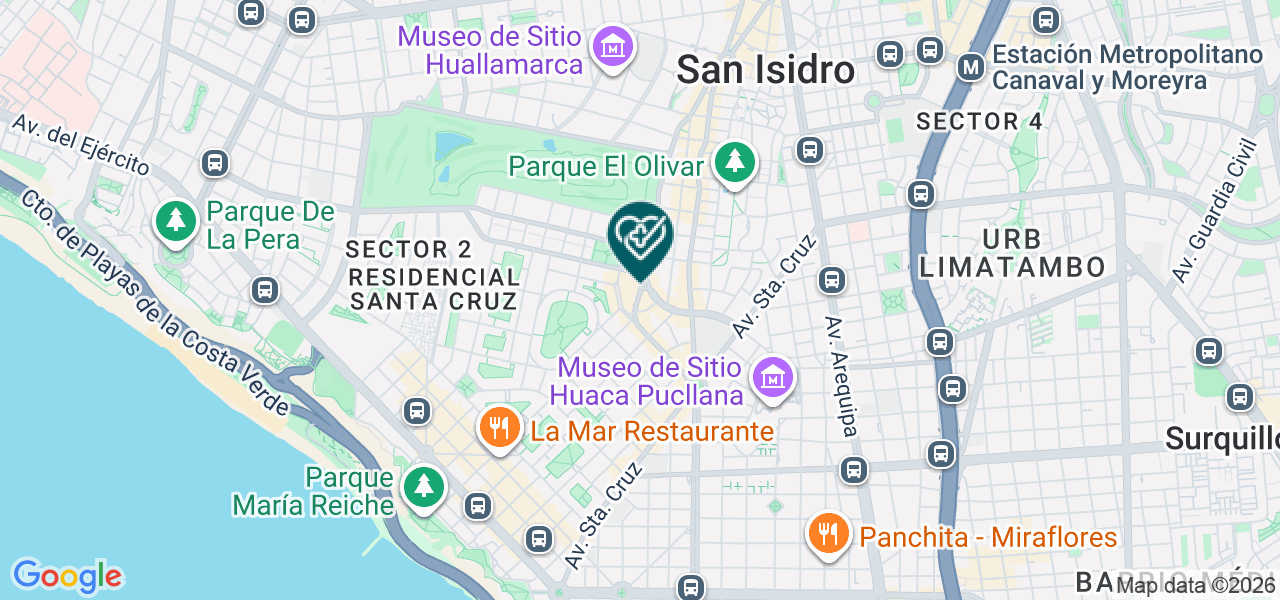 Mapa de Lima Wellness S.A.C