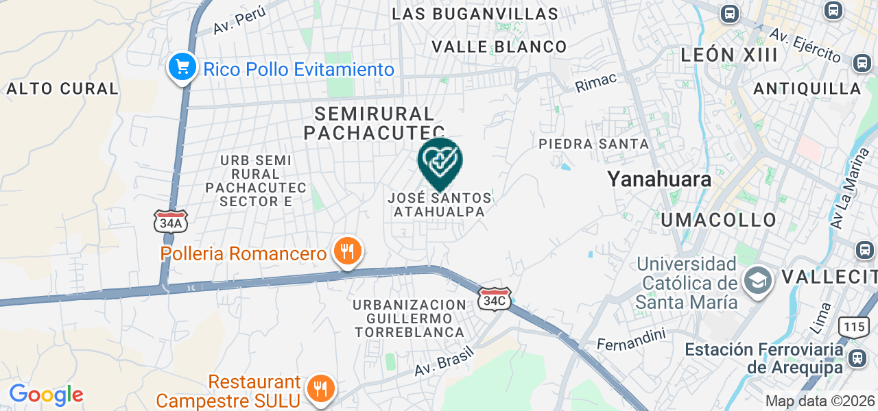 Mapa de Consultorio Obstetrico " Señor de los Milagros