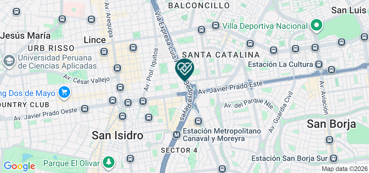Mapa de Consultorio de Cirugia Plastica