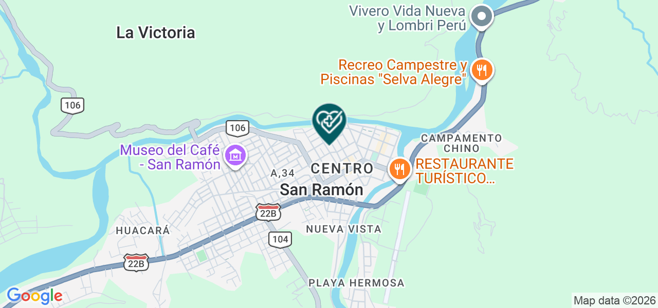 Mapa de Clinica Dental M & M .