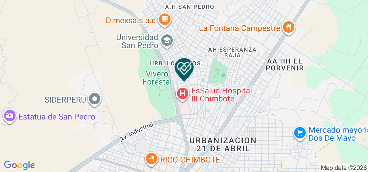 Mapa de Centro Medico de la Mujer