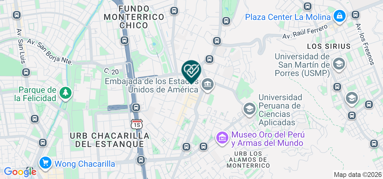 Mapa de Clinica San Pablo SAC