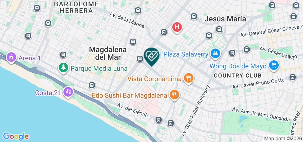 Mapa de Ac Occupational Healt Consulting S.A.C.