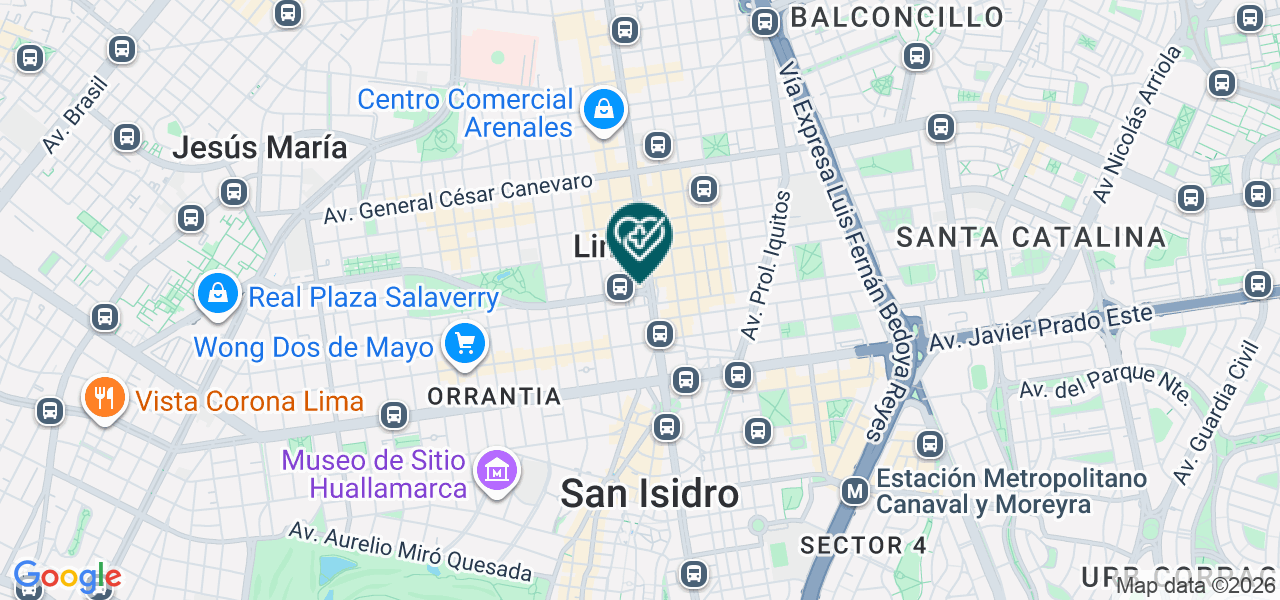 Mapa de Consultorio Oftalmológico el Dorado