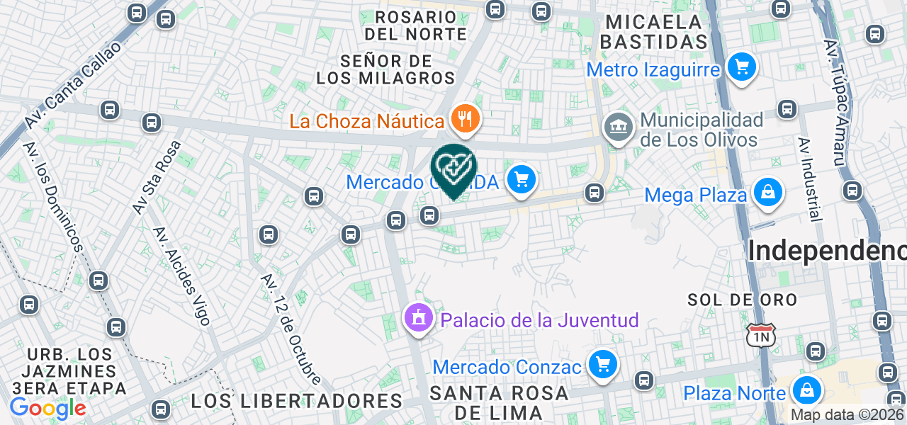 Mapa de Centro de Rehabilitacion y Otras Terapias