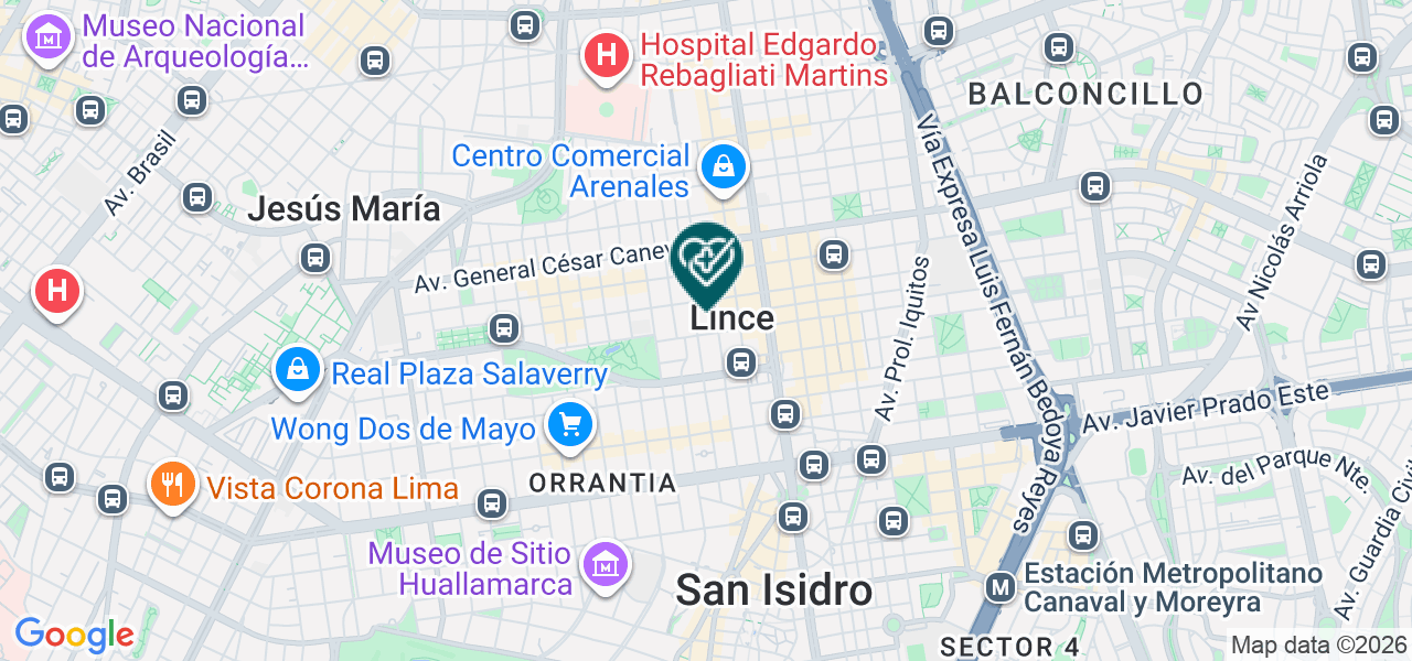Mapa de Centro Psicologico Integral Renacer S.A.C.