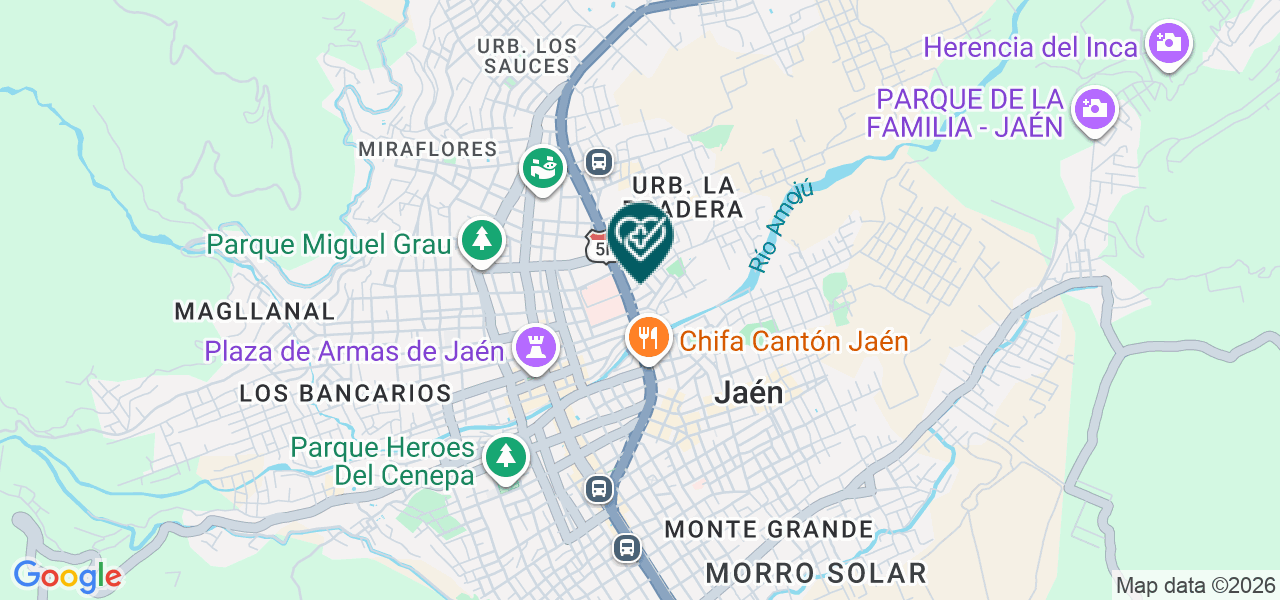Mapa de Centro Especializado de Control de Crecimiento y Desarrollo del Niño
