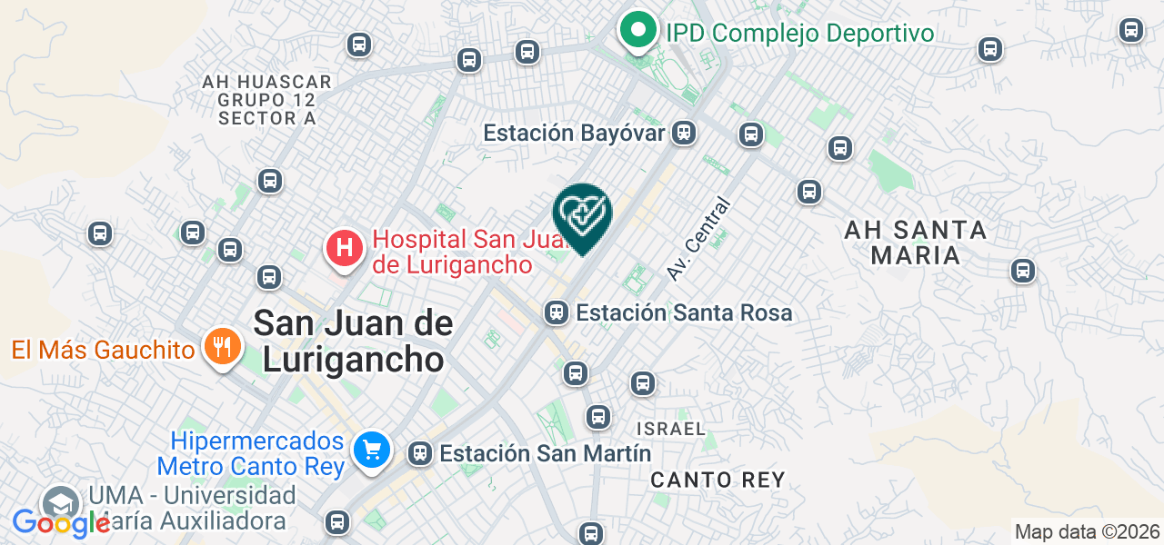 Mapa de Dental San Pablo