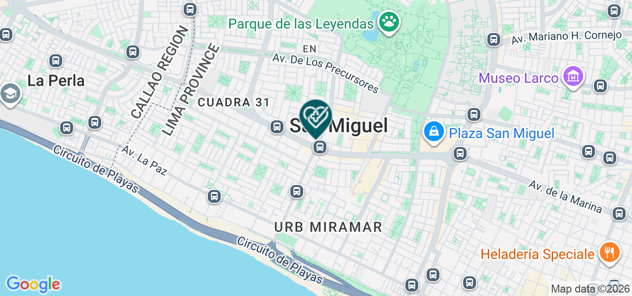 Mapa de Consultorios de Enfermedades Alergicas "dr. Luis e Betetta