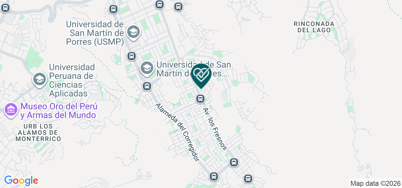 Mapa de Consultorio Medico Odontologico Santa Isabel SAC