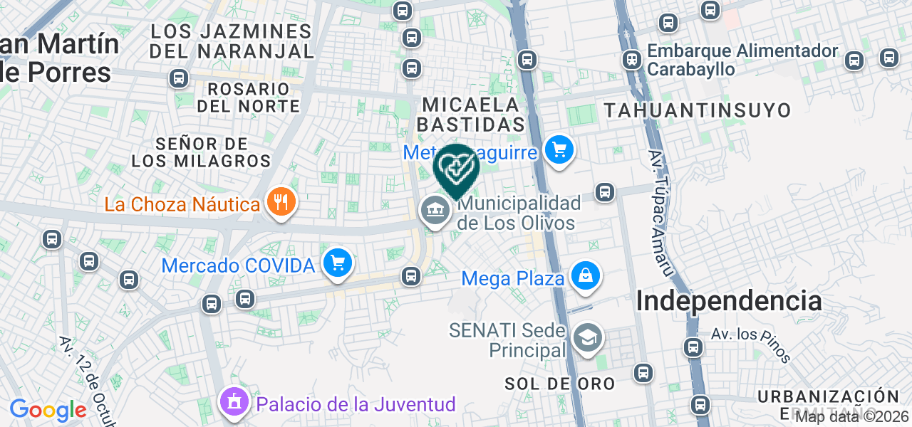 Mapa de Consultorio Obstetrico Niño Jesus