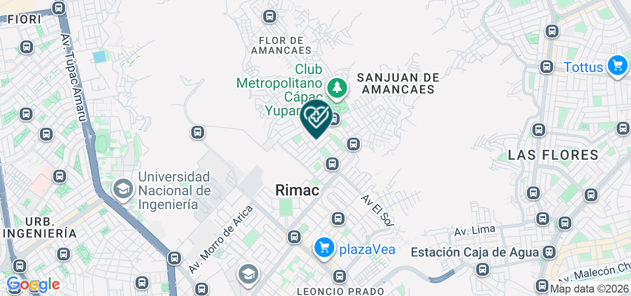 Mapa de Centro Médico Dental Peña